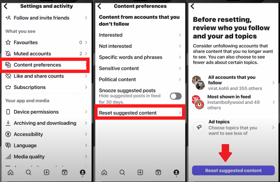 Reset-Instagram-Algorithm